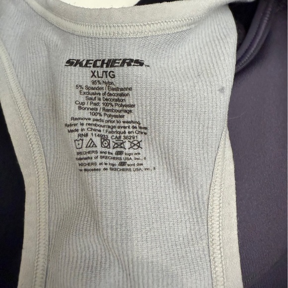 Bundle 4 Skechers Sports Bra Bundle M-XL Nike Gray Navy Black Sporty - Picture 4 of 11